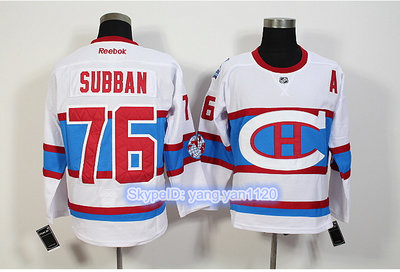 Montreal Canadiens #76 Subban White New CH Stitched NHL Jersey