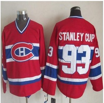 Montreal Canadiens #93 Stanley Cup Red CCM Throwback Stitched NHL Jersey Montreal Canadiens #93 Stanley Cup Red CCM Throwback Stitched NHL Jersey