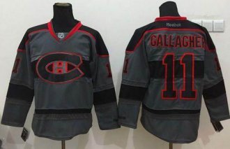 Montreal Canadiens #11 Brendan Gallagher Charcoal Cross Check Fashion Stitched NHL Jersey Montreal Canadiens #11 Brendan Gallagher Charcoal Cross Check Fashion Stitched NHL Jersey