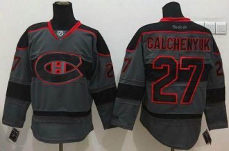 Montreal Canadiens #27 Alex Galchenyuk Charcoal Cross Check Fashion Stitched NHL Jersey Montreal Canadiens #27 Alex Galchenyuk Charcoal Cross Check Fashion Stitched NHL Jersey