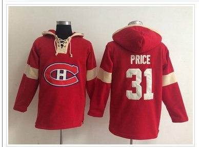 Montreal Canadiens #31 Carey Price Red Pullover NHL Hoodie Montreal Canadiens #31 Carey Price Red Pullover NHL Hoodie
