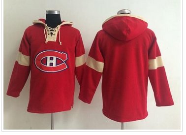 Montreal Canadiens Blank Red Pullover NHL Hoodie Montreal Canadiens Blank Red Pullover NHL Hoodie