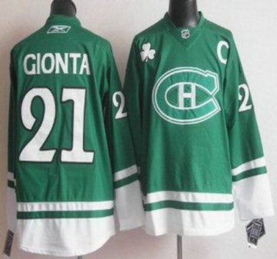 Montreal Canadiens 21 Brian Gionta Green NHL Jerseys Montreal Canadiens 21 Brian Gionta Green NHL Jerseys