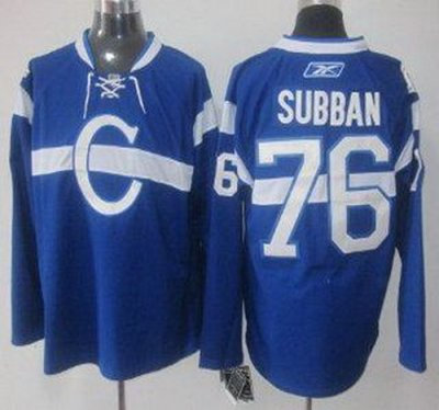 Montreal Canadiens 76 P.K. Subban Blue NHL Jerseys Montreal Canadiens 76 P.K. Subban Blue NHL Jerseys
