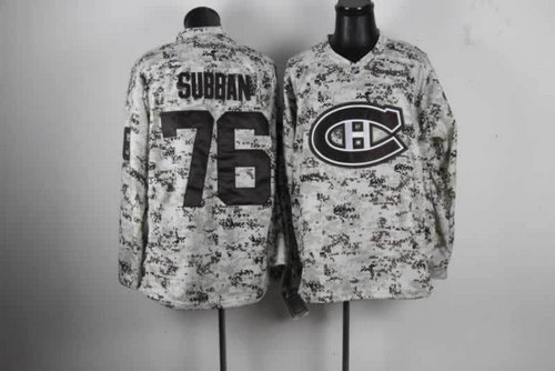 NHL Montreal Canadiens 76 Subban Camo Jerseys NHL Montreal Canadiens 76 Subban Camo Jerseys
