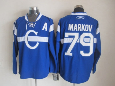 nhl jerseys montreal canadiens #79 markov blue(patch A) nhl jerseys montreal canadiens #79 markov blue(patch A)