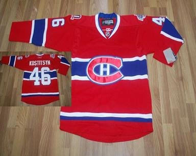 Montreal Canadiens #46 Kostitsyn Red CH Patch Jersey Montreal Canadiens #46 Kostitsyn Red CH Patch Jersey
