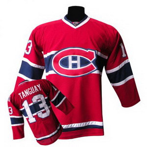 NHL Montreal Canadiens #13 Alex Tanguay 100th Red Jersey NHL Montreal Canadiens #13 Alex Tanguay 100th Red Jersey