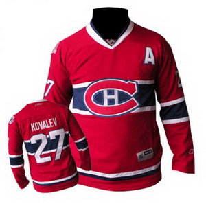 NHL Montreal Canadiens #27 Kovalev A Patch Red Jersey NHL Montreal Canadiens #27 Kovalev A Patch Red Jersey
