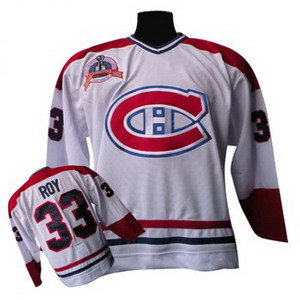 NHL Montreal Canadiens #33 Roy CCM White Jersey NHL Montreal Canadiens #33 Roy CCM White Jersey