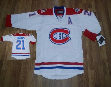 Montreal Canadiens #21 Higgins White CH Patch Jersey Montreal Canadiens #21 Higgins White CH Patch Jersey