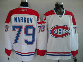 NHL Jerseys Montreal Canadiens 79 MARKOV white(NEW CH) NHL Jerseys Montreal Canadiens 79 MARKOV white(NEW CH)