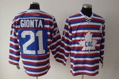 Montreal Canadiens #21 Brian Gionta strip Jersey Montreal Canadiens #21 Brian Gionta strip Jersey