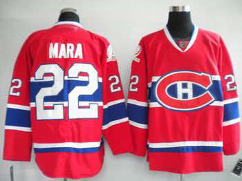 Montreal Canadiens #22 Paul Mara Stitched Replithentic Red Jersey Montreal Canadiens #22 Paul Mara Stitched Replithentic Red Jersey