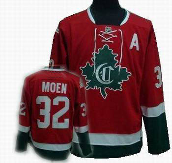 Montreal Canadiens #32 Travis Moen Stitched Replithentic New CD Red green Jersey Montreal Canadiens #32 Travis Moen Stitched Replithentic New CD Red green Jersey
