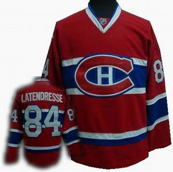 Montreal Canadiens #84 Guillaume Latendresse Stitched Replithentic Red Jersey Montreal Canadiens #84 Guillaume Latendresse Stitched Replithentic Red Jersey
