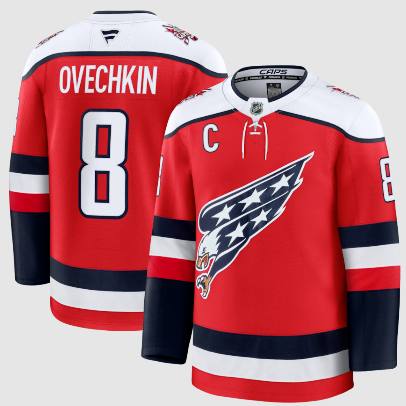 Men's Washington Capitals #8 Alexander Ovechkin Red 2025-26 With C Patch Alternate Stitched Hockey Jersey Men's Washington Capitals #8 Alexander Ovechkin Red 2025-26 With C Patch Alternate Stitched Hockey Jersey