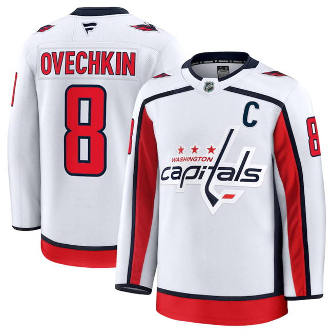 Men's Washington Capitals Active Player Custom White 2024-25 Away Stitched Hockey Jersey Men's Washington Capitals Active Player Custom White 2024-25 Away Stitched Hockey Jersey