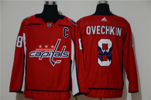 Capitals 8 Alexander Ovechkin Red Adidas Fashion Jersey Capitals 8 Alexander Ovechkin Red Adidas Fashion Jersey