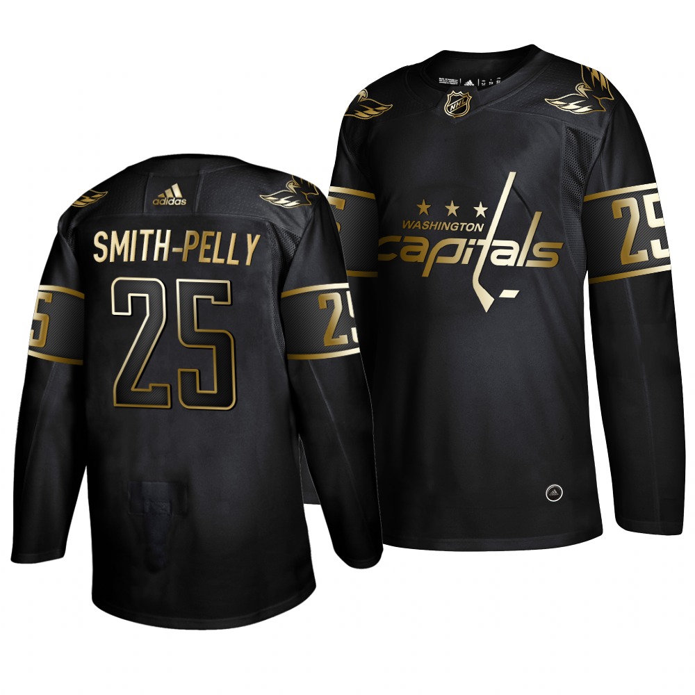 Capitals 25 Devante Smith Pelly Black Gold Adidas Jersey Capitals 25 Devante Smith Pelly Black Gold Adidas Jersey