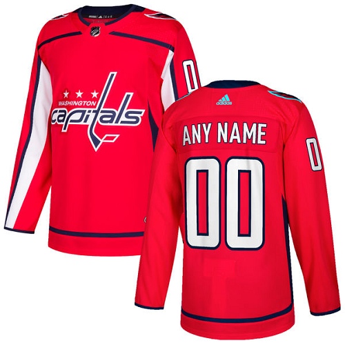 Men's Adidas Capitals Personalized Authentic Red Home NHL Jersey Men's Adidas Capitals Personalized Authentic Red Home NHL Jersey