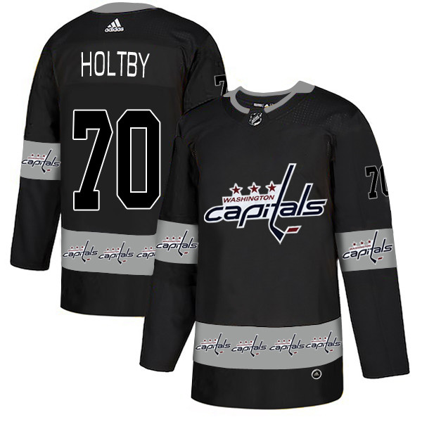 Capitals 70 Braden Holtby Black Team Logos Fashion Adidas Jersey Capitals 70 Braden Holtby Black Team Logos Fashion Adidas Jersey