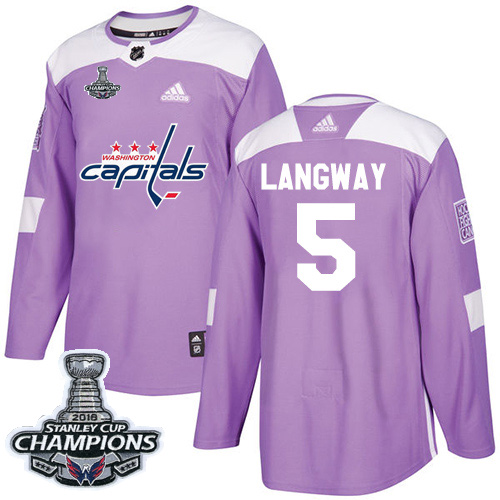 Adidas Capitals #5 Rod Langway Purple Authentic Fights Cancer Stanley Cup Final Champions Stitched NHL Jersey Adidas Capitals #5 Rod Langway Purple Authentic Fights Cancer Stanley Cup Final Champions Stitched NHL Jersey