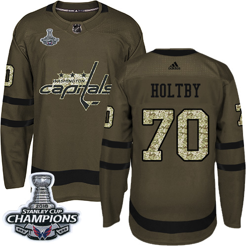 Adidas Capitals #70 Braden Holtby Green Salute to Service Stanley Cup Final Champions Stitched NHL Jersey Adidas Capitals #70 Braden Holtby Green Salute to Service Stanley Cup Final Champions Stitched NHL Jersey
