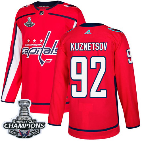 Adidas Capitals #92 Evgeny Kuznetsov Red Home Authentic Stanley Cup Final Champions Stitched NHL Jersey Adidas Capitals #92 Evgeny Kuznetsov Red Home Authentic Stanley Cup Final Champions Stitched NHL Jersey