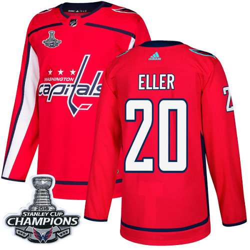 Adidas Capitals #20 Lars Eller Red Home Authentic Stanley Cup Final Champions Stitched NHL Jersey Adidas Capitals #20 Lars Eller Red Home Authentic Stanley Cup Final Champions Stitched NHL Jersey