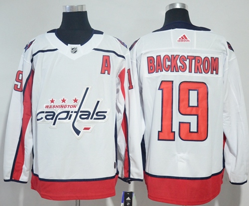 Adidas Capitals #19 Nicklas Backstrom White Road Authentic Stitched NHL Jersey Adidas Capitals #19 Nicklas Backstrom White Road Authentic Stitched NHL Jersey