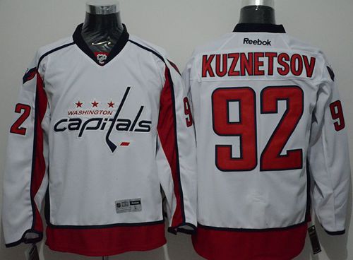 Capitals #92 Evgeny Kuznetsov White Stitched NHL Jersey Capitals #92 Evgeny Kuznetsov White Stitched NHL Jersey