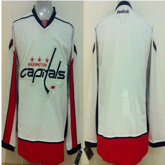 Washington Capitals Blank Stitched White NHL Jersey Washington Capitals Blank Stitched White NHL Jersey