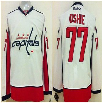 Washington Capitals #77 T.J Oshie White Stitched NHL Jersey Washington Capitals #77 T.J Oshie White Stitched NHL Jersey