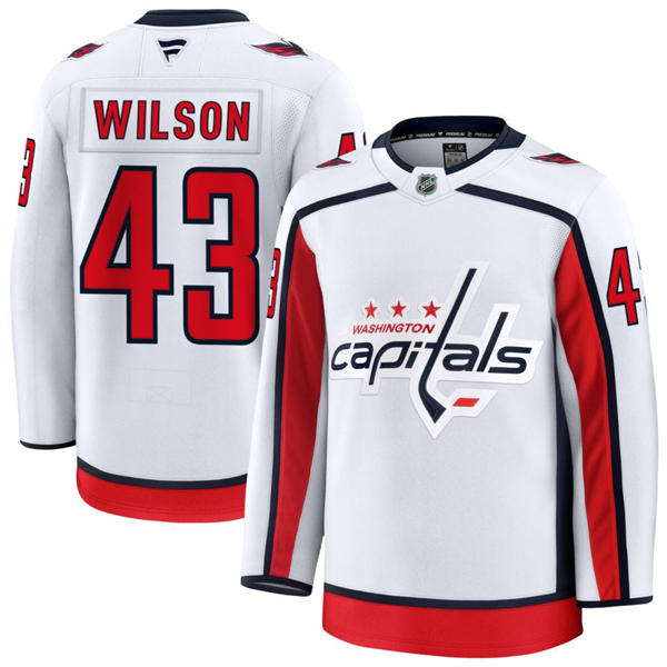 Men's Washington Capitals #43 Tom Wilson Fanatics Away White Jersey