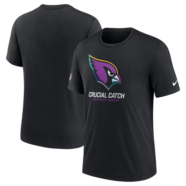 Men's Arizona Cardinals Black 2024 Crucial Catch T-Shirt Men's Arizona Cardinals Black 2024 Crucial Catch T-Shirt