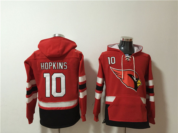 Men's Arizona Cardinals #10 DeAndre Hopkins Red Ageless Must-Have Lace-Up Pullover Hoodie Men's Arizona Cardinals #10 DeAndre Hopkins Red Ageless Must-Have Lace-Up Pullover Hoodie
