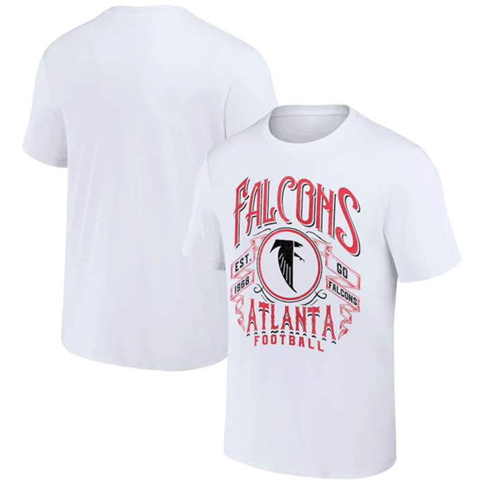 Men's Atlanta Falcons White X Darius Rucker Collection Vintage Football T-Shirt Men's Atlanta Falcons White X Darius Rucker Collection Vintage Football T-Shirt