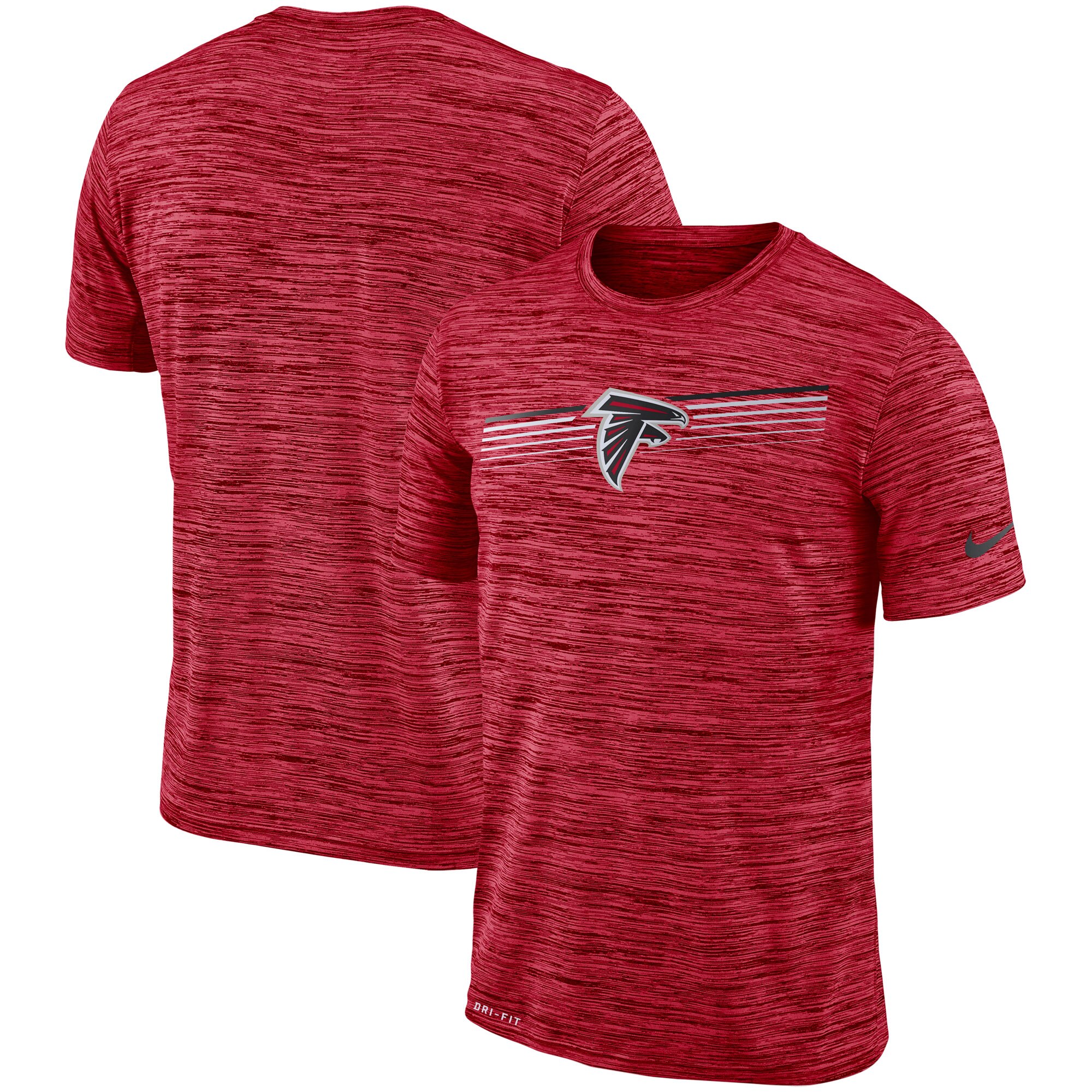 Atlanta Falcons Nike Sideline Velocity Performance T-Shirt Heathered Red Atlanta Falcons Nike Sideline Velocity Performance T-Shirt Heathered Red
