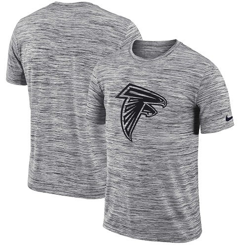 Men's Atlanta Falcons Nike Heathered Black Sideline Legend Velocity Travel Performance T-Shirt Men's Atlanta Falcons Nike Heathered Black Sideline Legend Velocity Travel Performance T-Shirt