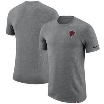 Atlanta Falcons Nike Marled Patch T-Shirt - Heathered Gray Atlanta Falcons Nike Marled Patch T-Shirt - Heathered Gray
