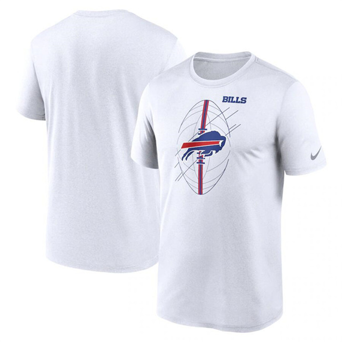 Men's Buffalo Bills White Legend Icon Performance T-Shirt Men's Buffalo Bills White Legend Icon Performance T-Shirt