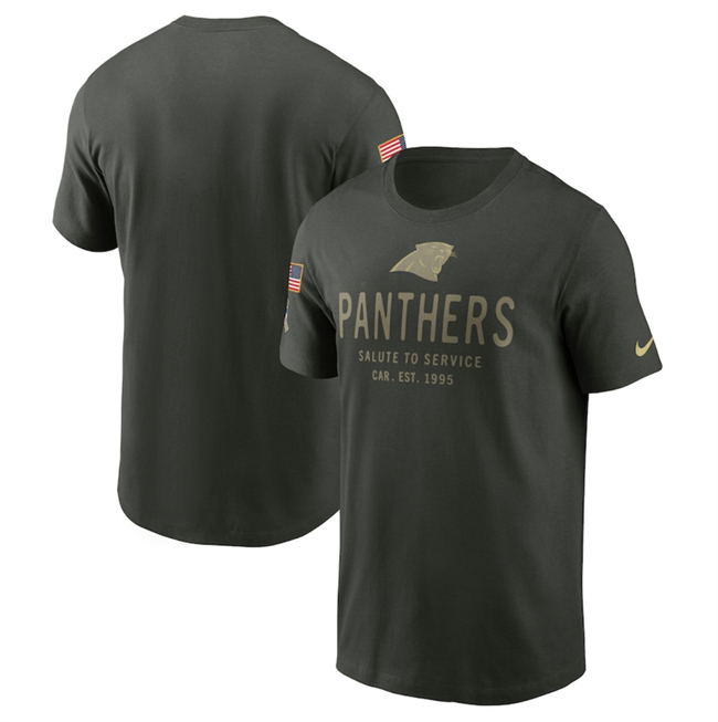 Men's Carolina Panthers Forest Green 2025 Salute to Service Sideline Primary Edge Dri-FIT T-Shirt Men's Carolina Panthers Forest Green 2025 Salute to Service Sideline Primary Edge Dri-FIT T-Shirt