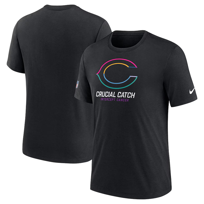 Men's Chicago Bears Black 2024 Crucial Catch T-Shirt Men's Chicago Bears Black 2024 Crucial Catch T-Shirt