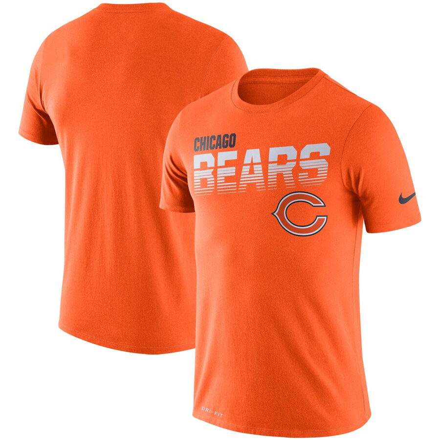 Chicago Bears Nike Sideline Line Of Scrimmage Legend Performance T-Shirt Orange Chicago Bears Nike Sideline Line Of Scrimmage Legend Performance T-Shirt Orange