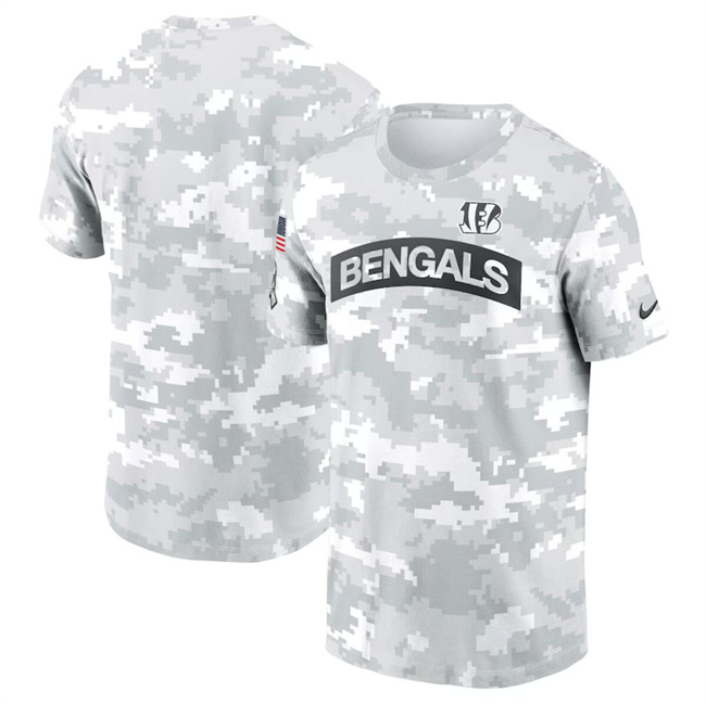 Men's Cincinnati Bengals 2024 Arctic Camo Salute To Service Performance T-Shirt Men's Cincinnati Bengals 2024 Arctic Camo Salute To Service Performance T-Shirt