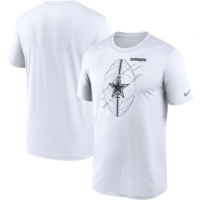 Men's Dallas Cowboys White Legend Icon Performance T-Shirt Men's Dallas Cowboys White Legend Icon Performance T-Shirt