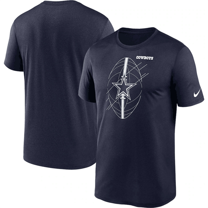 Men's Dallas Cowboys Navy Legend Icon Performance T-Shirt Men's Dallas Cowboys Navy Legend Icon Performance T-Shirt