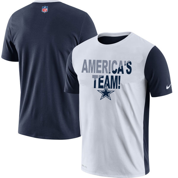 Dallas Cowboys Nike Performance T-Shirt White Dallas Cowboys Nike Performance T-Shirt White