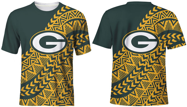 Men's Green Bay Packers Yellow-Green T-Shirt